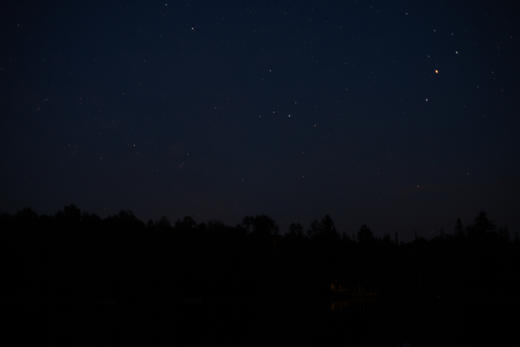 Stars over Lake Abanakee
