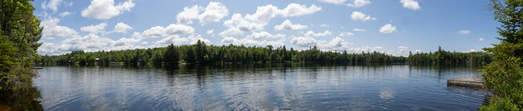 Sunny day on Lake Abanakee