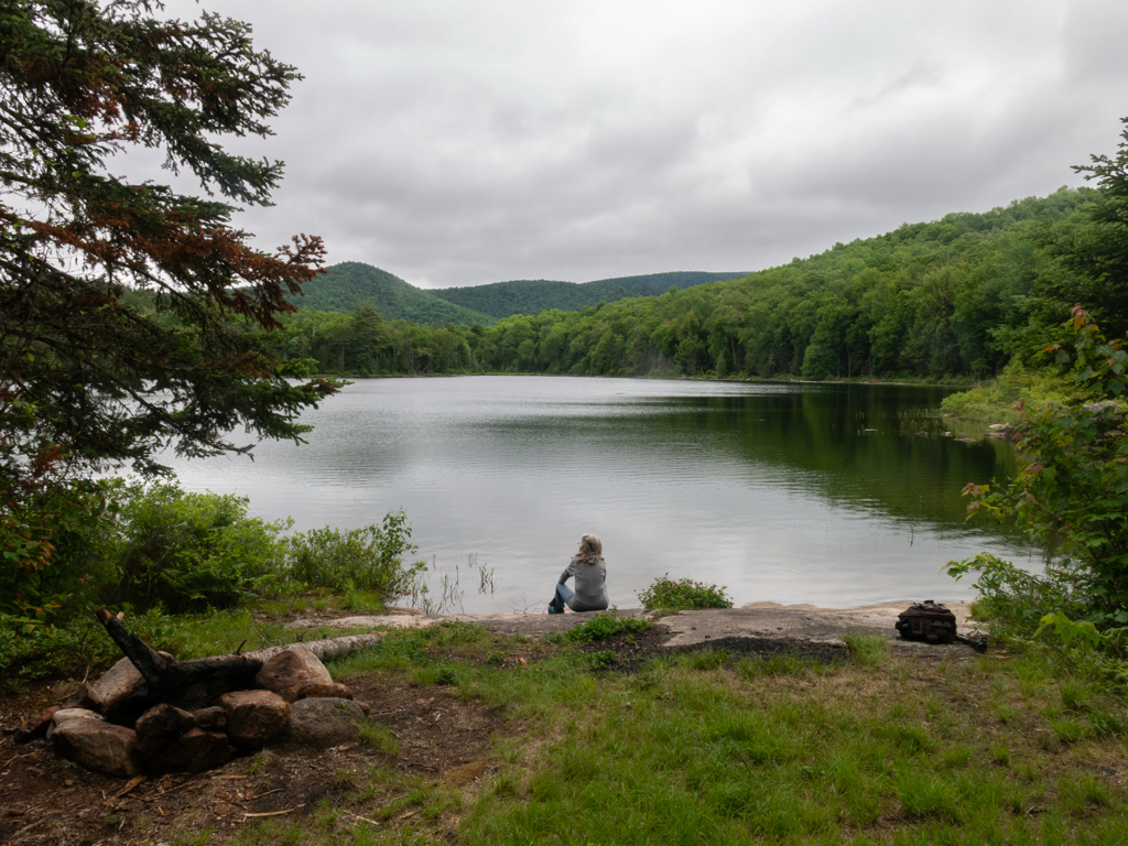 Clear Pond </br>(That's Chris on the rock.)