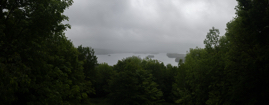 Blue Mountain Lake in a cloud
